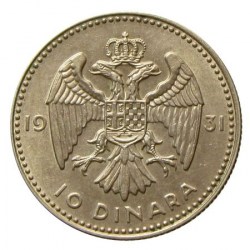 Jugoszlávia 1931 10 Dinár